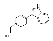 3-(1-ethyl-1,2,3,6-tetrahydropyridin-1-ium-4-yl)-1H-indole,chloride Structure