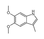 3-methyl-5,6-dimethoxyindole结构式