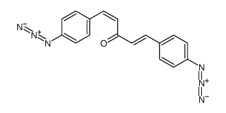 1,5-Bis[4-(2,3-didehydrotriaziridin-1-yl)phenyl]-1,4-pentadien-3-one structure