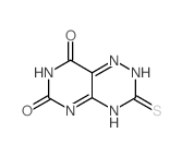 Pyrimido[4,5-e]-1,2,4-triazine-6,8(2H,7H)-dione, 3,4-dihydro-3-thioxo-结构式