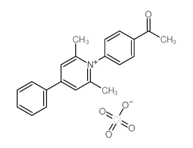 1-[4-(2,6-dimethyl-4-phenylpyridin-1-ium-1-yl)phenyl]ethanone,perchlorate Structure