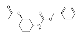 (1R,3R)-3-(((Benzyloxy)carbonyl)amino)cyclohexyl acetate Structure