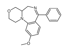 10-methoxy-7-phenyl-2,4,4a,5-tetrahydro-1H-[1,4]oxazino[4,3-a][1,4]benzodiazepine Structure