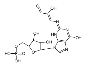 [(2R,3S,4R,5R)-3,4-dihydroxy-5-[2-[[(Z)-2-hydroxy-3-oxoprop-1-enyl]amino]-6-oxo-3H-purin-9-yl]oxolan-2-yl]methyl dihydrogen phosphate结构式