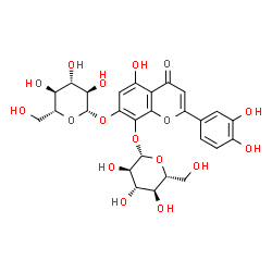 2-(3,4-Dihydroxyphenyl)-8-(beta-D-glucopyranosyloxy)-5,7-dihydroxy-4H- 1-benzopyran-4-one mono-beta-D-glucopyranoside picture