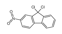 9,9-dichloro-2-nitro-fluorene Structure