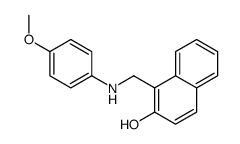 1-[(4-methoxyanilino)methyl]naphthalen-2-ol Structure