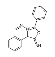 1-imino-3-phenyloxazolo[4,3-a]phthalazin-4(1H)-ium-10b-ide结构式