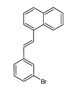 (E/Z)-1-[2-(3-bromophenyl)ethenyl]naphthalene Structure