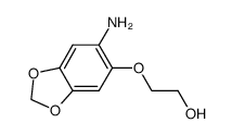 Ethanol, 2-[(6-amino-1,3-benzodioxol-5-yl)oxy]- (9CI) structure