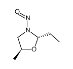 N-nitroso-trans-2-ethyl-5-methyl-1,3-oxazolidine Structure