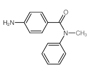 4-Amino-N-methyl-N-phenylbenzamide结构式