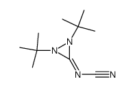 1,2-Di-tert-butyl-3-(cyanimino)diaziridine Structure