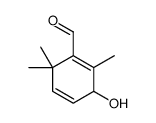 3-Hydroxy-2,6,6-trimethyl-1,4-cyclohexadiene-1-carbaldehyde Structure