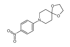 8-(4-nitrophenyl)-1,4-dioxa-8-azaspiro[4.5]decane结构式