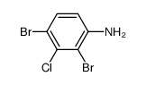 2,4-dibromo-3-chloro-aniline Structure