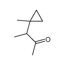 3-(1-methylcyclopropyl)butan-2-one结构式