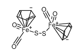 bis(cyclopentadienyliron dicarbonyl) disulfane Structure