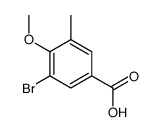 5-BROMO-4-METHOXY-3-METHYLBENZOIC ACID structure