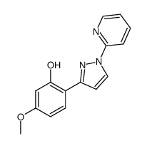 5-methoxy-2-[1-(pyridin-2-yl)-1H-pyrazol-3-yl]phenol结构式