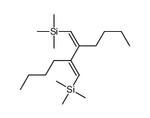 [2-butyl-3-(trimethylsilylmethylidene)hept-1-enyl]-trimethylsilane Structure