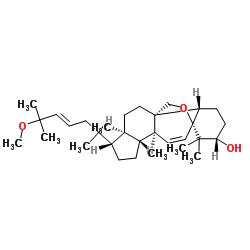 5,19-环氧-25-甲氧基南瓜-6,23-二烯-3-醇结构式