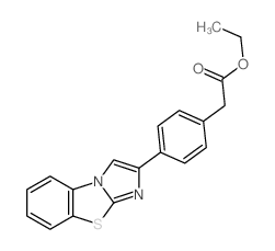 Ethyl (4-imidazo[2,1-b][1,3]benzothiazol-2-ylphenyl)acetate structure