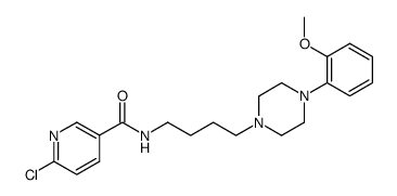 6-Chloro-N-{4-[4-(2-methoxy-phenyl)-piperazin-1-yl]-butyl}-nicotinamide结构式
