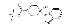 4-hydroxy-4-imidazo[1,2-a]pyridin-3-yl-piperidine-1-carboxylic acid tert-butyl ester Structure