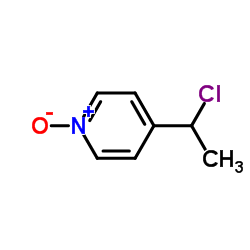 Pyridine, 4-(1-chloroethyl)-, 1-oxide (9CI) Structure