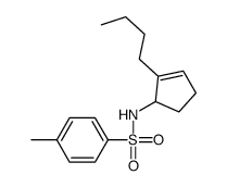 N-(2-butylcyclopent-2-en-1-yl)-4-methylbenzenesulfonamide结构式