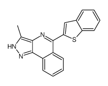 5-(1-benzothiophen-2-yl)-3-methyl-2H-pyrazolo[4,3-c]isoquinoline结构式