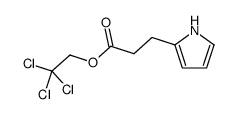 2,2,2-trichloroethyl 3-(1H-pyrrol-2-yl)propanoate结构式