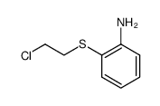 2-aminophenyl-2-chloroethyl-sulphide结构式