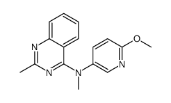 N-(6-methoxypyridin-3-yl)-N,2-dimethylquinazolin-4-amine结构式