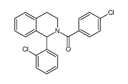 (4-chlorophenyl)-[1-(2-chlorophenyl)-3,4-dihydro-1H-isoquinolin-2-yl]methanone结构式