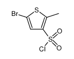 5-bromo-2-methylthiophen-3-sulphonyl chloride结构式