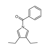 (3,4-diethyl-1H-pyrrol-1-yl)(phenyl)methanone结构式