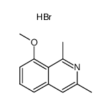 8-methoxy-1,3-dimethylisoquinoline hydrobromide Structure