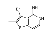 3-bromo-2-methylthieno[3,2-c]pyridin-4-amine结构式