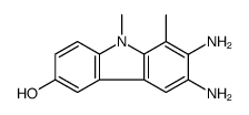 6,7-diamino-8,9-dimethylcarbazol-3-ol结构式