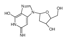 6-amino-1-[(2S,4S,5R)-4-hydroxy-5-(hydroxymethyl)oxolan-2-yl]-5H-imidazo[4,5-c]pyridin-4-one结构式