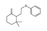 2-(2,2-dimethyl-6-methylidenecyclohexyl)ethylsulfanylbenzene结构式