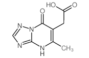 (5-METHYL-7-OXO-4,7-DIHYDRO-[1,2,4]TRIAZOLO[1,5-A]PYRIMIDIN-6-YL)-ACETIC ACID结构式