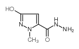 3-羟基-1-甲基-吡唑-5-羧肼结构式