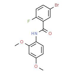 5-bromo-N-(2,4-dimethoxyphenyl)-2-fluorobenzamide structure