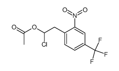 1-chloro-2-(2-nitro-4-(trifluoromethyl)phenyl)ethyl acetate Structure