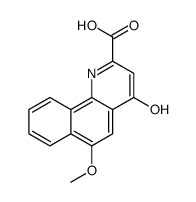Benzo[h]quinoline-2-carboxylic acid, 4-hydroxy-6-methoxy Structure