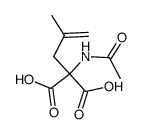 2-acetamido-2-(2-methylallyl)malonic acid Structure