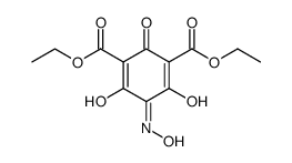 4,6-dihydroxy-5-hydroxyimino-2-oxo-cyclohexa-3,6-diene-1,3-dicarboxylic acid diethyl ester结构式